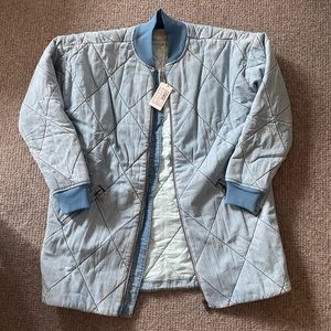 HATCH - Women's Quilted Denim Bomber Jacket